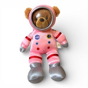 NASA Teddy Bear - Pink and Silver